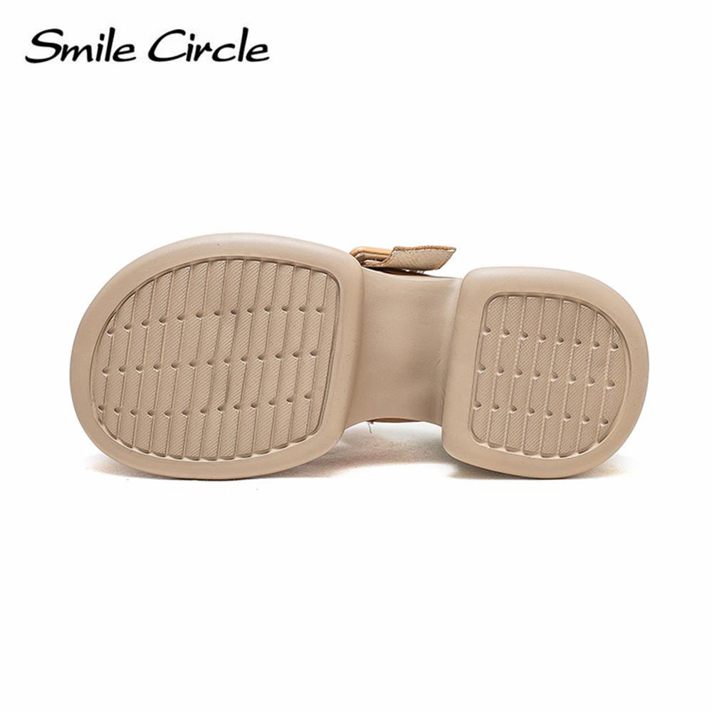 Женские сандалии Мэри Джейн из натуральной кожи, туфли на плоской подошве с круглым носком, модная женская повседневная обувь с пряжкой