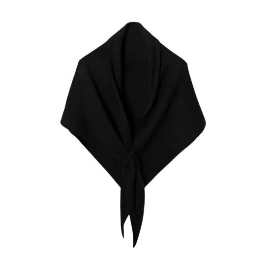 Women Knitted Shawl Wrap Striped Print Cardigan Cape Wool Cashmere Scarf Comfortable Ladies Accessory