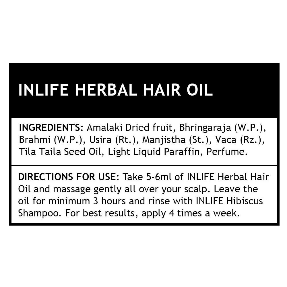 Травяное масло для волос (200 мл), Herbal Hair Oil,  INLIFE