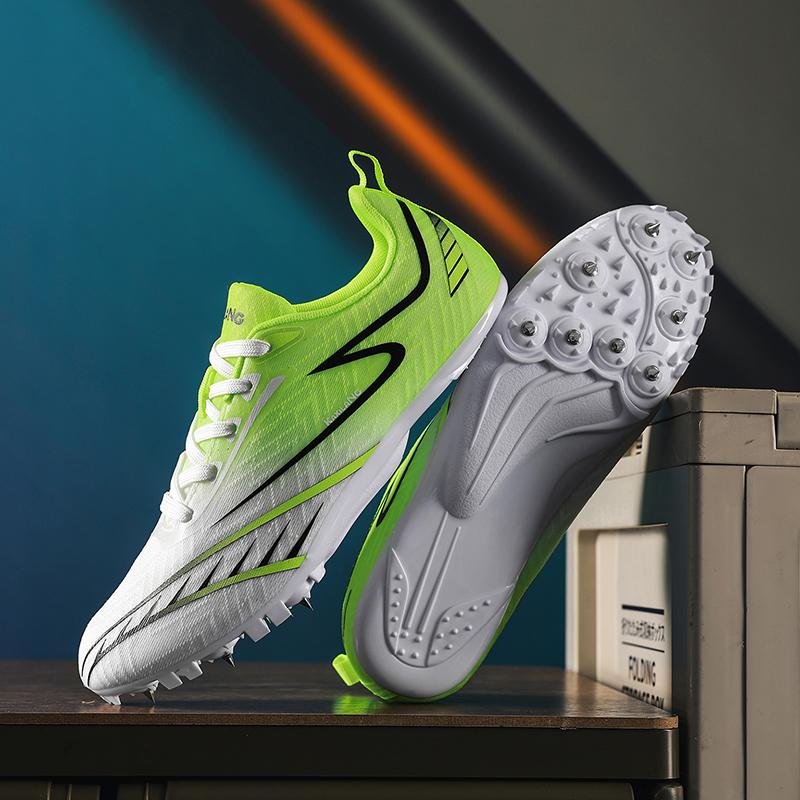 Мужские кроссовки с шипами для бега по стадиону, противоскользящие, мужские кроссовки с шипами для легкой атлетики, дышащие, удобные кроссовки с шипами для бега