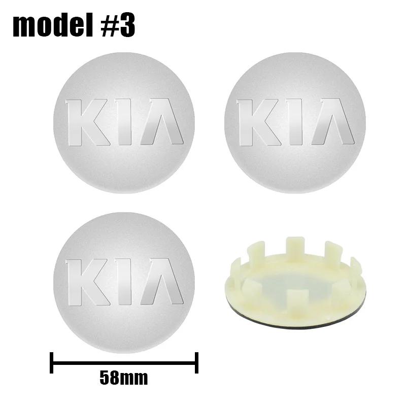 AABJB1 4pcs 58MM Car Wheel Hub Center Caps 54mm 56mm For Rim Cover For KIA K3 K5 Rio Sportage Ceed 3 4 K5 Picanto Optima Sorento