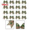 16PCS Cloth Christmas Bow Ties for Wreath and Desktop Use Holiday Decoration Set Suitable for Wall and Table Seasonal Displays