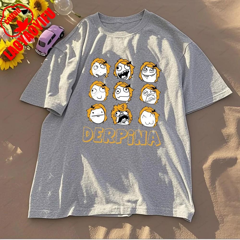 Rage Comic Trollfac Printed T Shirts Funny Anime Pure Cotton Top Tees Men Summer Short Sleeves T Shirt O Neck Fashion Tshirt