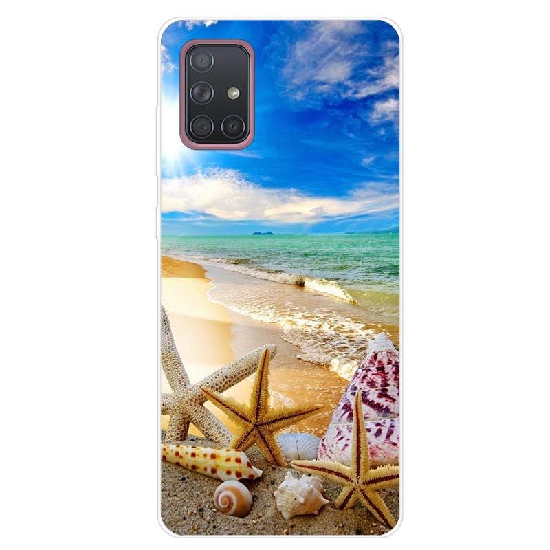 For Samsung Galaxy A51 A71 Case Soft Silicone Cute Cartoon Panda Phone Cases For Samsung A 51 A515F Galaxy A71 A715F Cover Funda