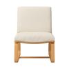 MUJI Sofa Chair Cover for Living Room or Dining Room, Washed Cotton Canvas, Natural Color, KB487A2A