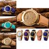 Elegant Fashion Women Crystal Artificial Leather Quartz Analog Luxury Wrist Watches