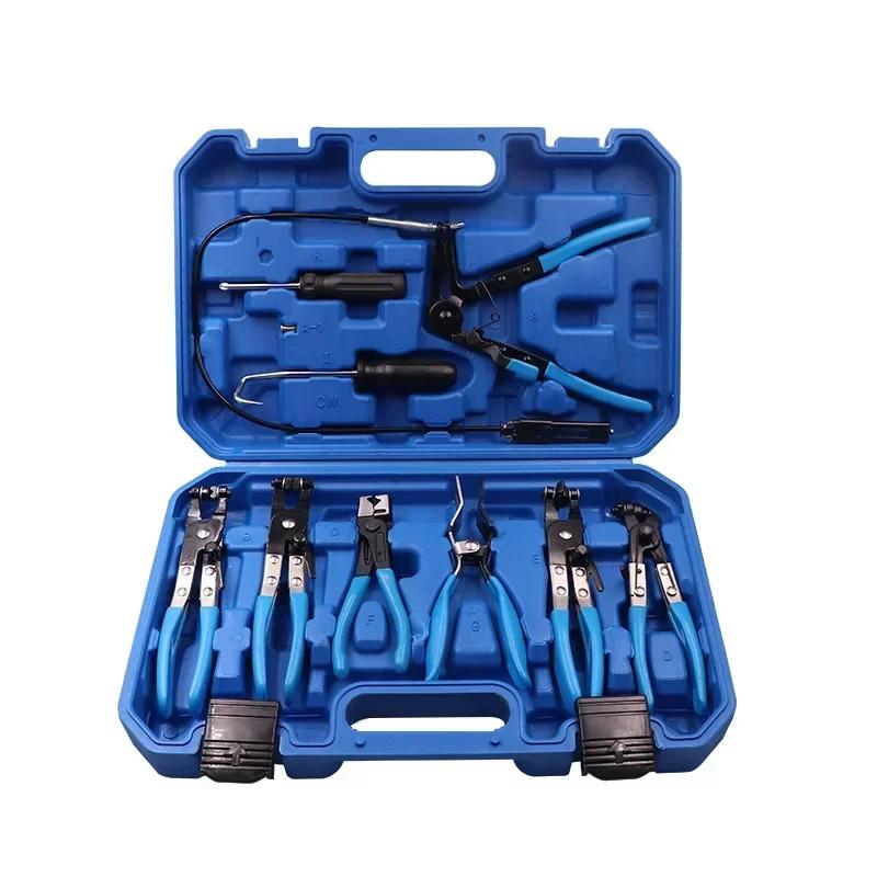 1/9pcs Auto Pliers Removal Tools for Water Pipe Hose Flat Band Ring Tube Clamps Repair Kit Motorcycle Truck Trailer