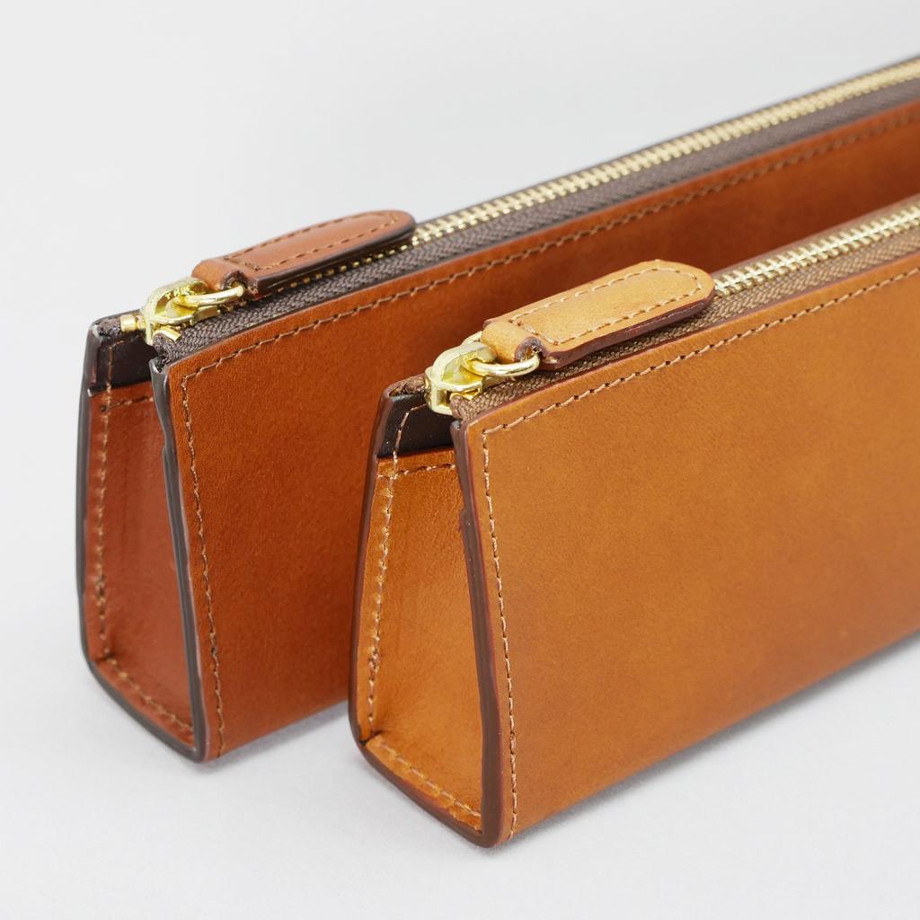 Пенал на молнии L Rio итальянская кожа красный Slip-on IOL-3501