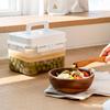 Pickle Jar with Press Plate 4/5L  Leakproof Kitchen Organizer Bins Sealing For Gherkin Sauerkraut Olive Kimchi Storage Container