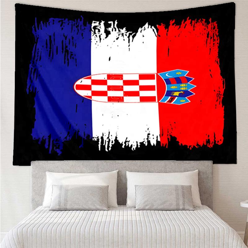 Croatian Football Pride Tapestry Hanging for Bedroom,Livingroom, Playroom,Decor Art Room Wall Tapestry Holiday and Birthday Gifts