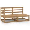 Day and Night - Day and Night Garden Furniture 2 Pieces Honey Brown Solid Pine Wood