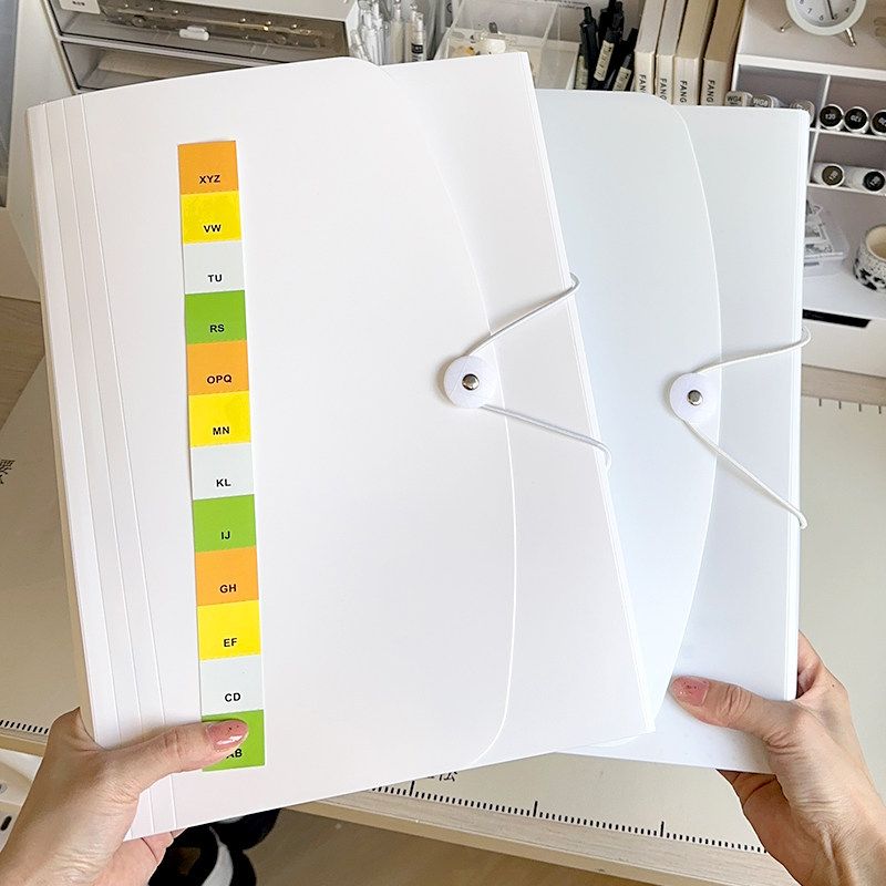 Minimalist File Holder Folder A4 Transparent Multi-Layer Test Paper Storage Handy Gadget Junior High School Student Large Capacity Buggy Bag