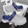 Fashion Men's Shoe Sabot Beach Hole Male Slipper Soft Platform Rubber Designer Luxury Comfortable Low Price Clappers 2025 Eva Fun Slides