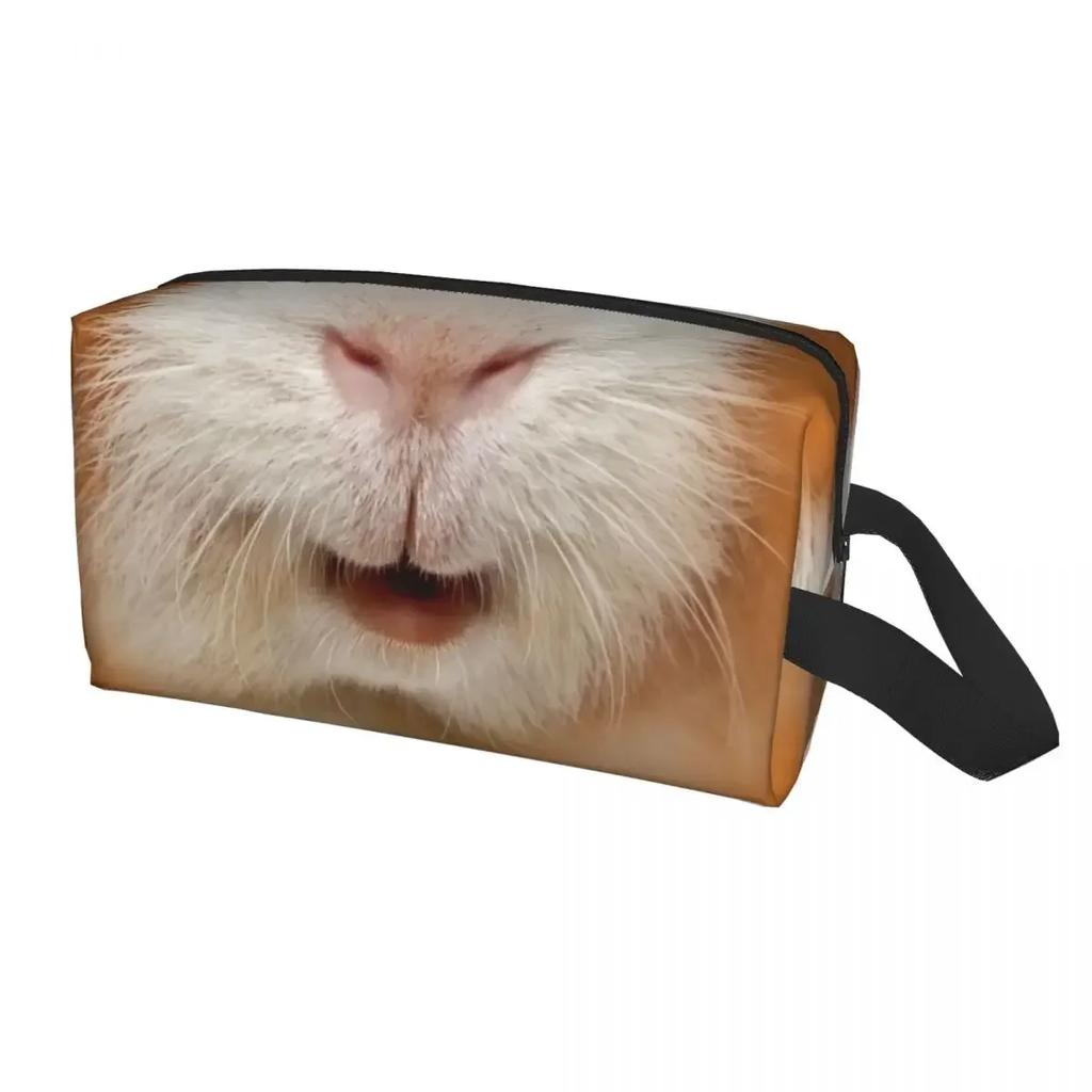 Модная косметичка в виде морской свинки для женщин, дорожный органайзер для косметики, модные сумки для хранения туалетных принадлежностей в виде животных