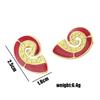 European and American Style Titanium Steel Seashell Earrings for Women - Cute & Playful Stainless Steel Jewelry.