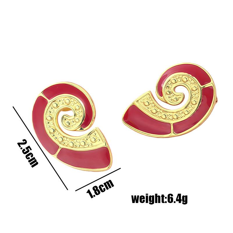 European and American Style Titanium Steel Seashell Earrings for Women - Cute & Playful Stainless Steel Jewelry.
