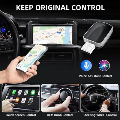 2025 НОВЫЙ 2 в 1 беспроводной Carplay AI Box Android Auto Plug And Play, применимый для преобразования оригинального автомобильного проводного Carplay в беспроводной