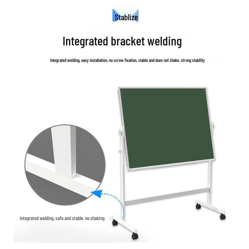 90x120cm Adjustable Flippable Whiteboard & Greenboard with Stand