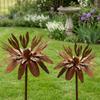 Rust-Resistant Flower Garden Stake Rustic Lawn Ornament Forest Style Flower Decoration  Patio