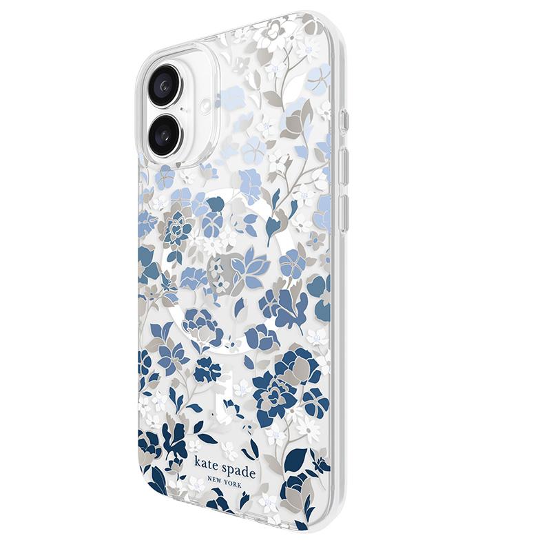 Kate Spade New York Protective Gems Magsafe - Etui Iphone 16 Plus (Flowerbed Blue)