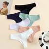 1Pc/Lot Women's Panties Cotton Underwear Low Waist Briefs Girls Seamless Solid Color Underpant Female Sexy Tanga Thong T Back