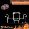 Подставка для курицы из нержавеющей стали Yousheng для гриля, духовки, пивной банки, подставка для курицы, вертикальная жаровня для приготовления пищи на открытом воздухе и в помещении