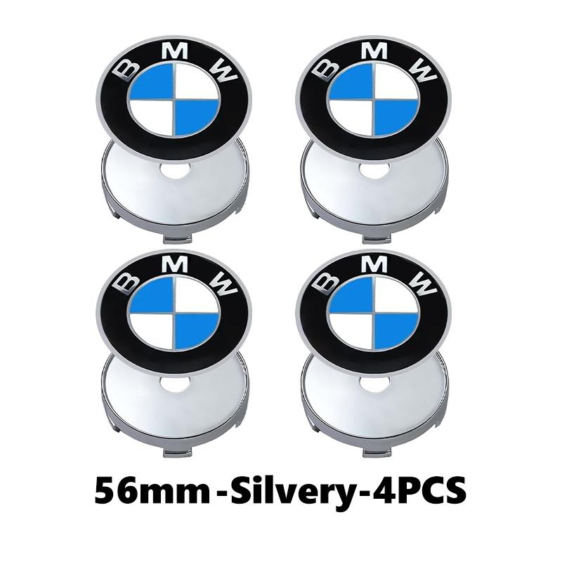 4PCS 56mm Car Badge Wheel Center Cover Stickers Hub Caps Decal For BMW X1 X3 E39 E46 E30 E36 E87 E60 E90 F26 G02 E70 F15 E53 G05