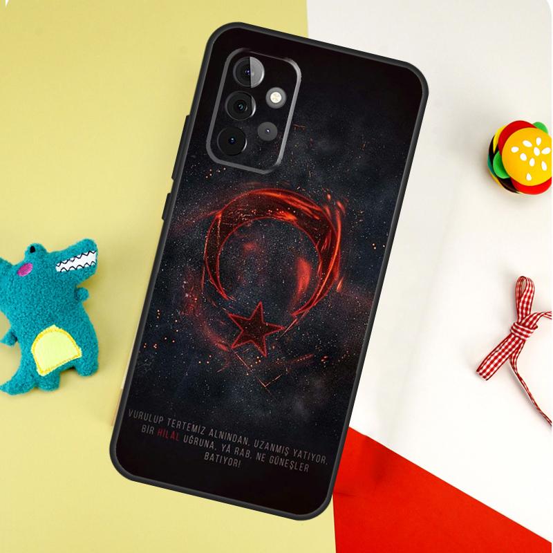 Чехол для телефона Samsung Galaxy A22 A32 A52 A54 A34 A14 A55 A35 A15 A53 A33 A13 A05 A06 A16 с изображением флага Турции и Ататюрка