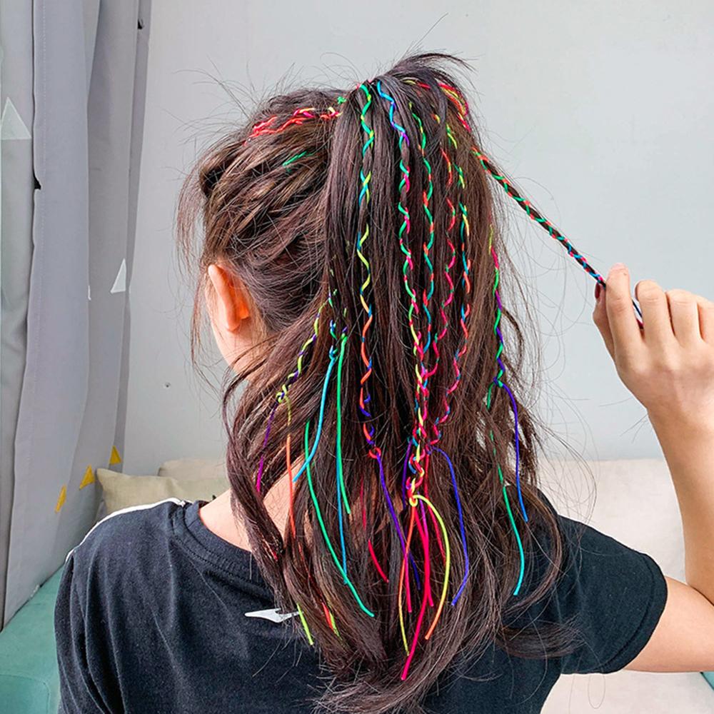 thread Woven Rope Webbing Hair Styling Tool DIY Hair Accessories Twist Knitting Braided Hair Rope