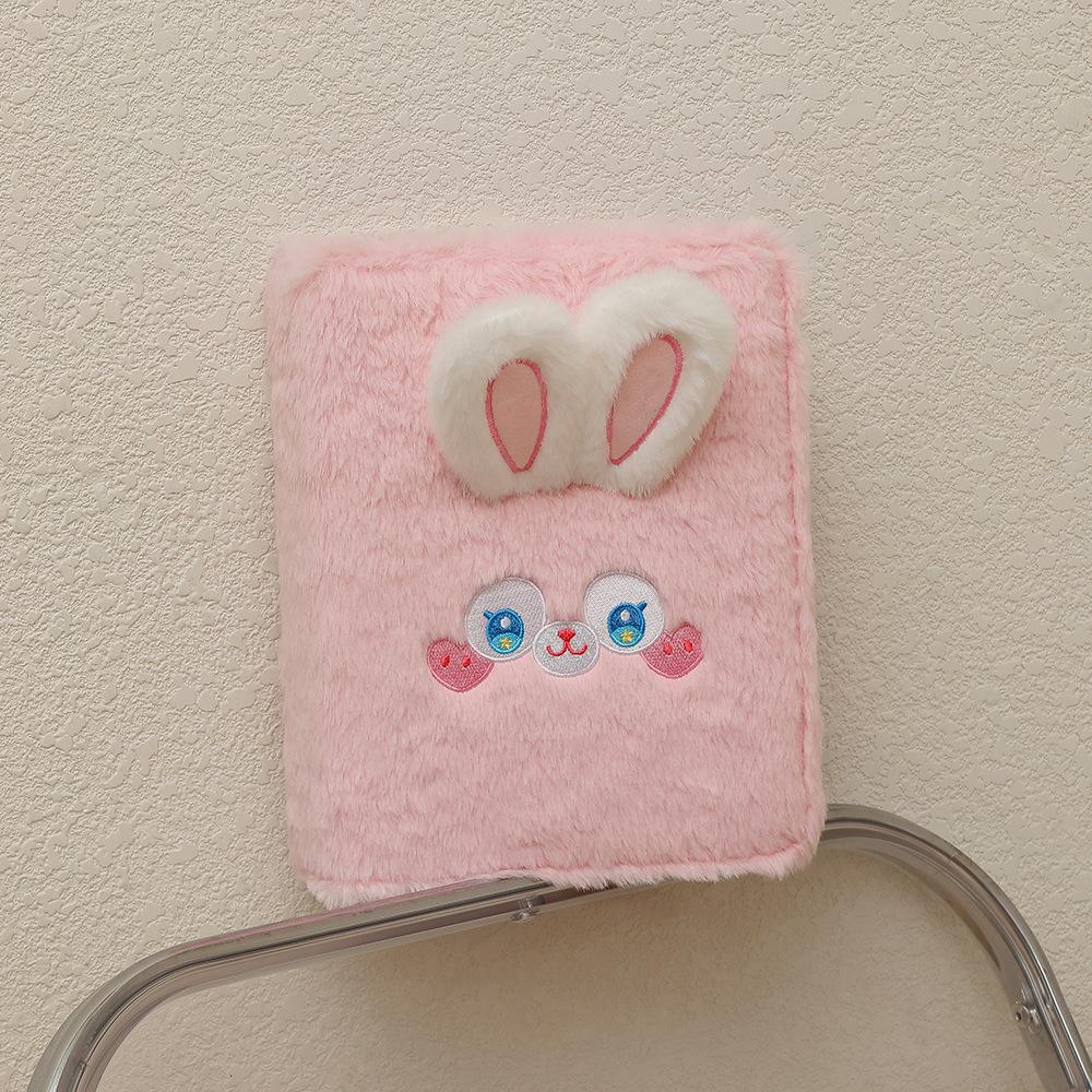 A5 Plush Binder Notebook Photocard Holder Collect Kawaii Album Photos Storage Kpop Cards Pockets Sleeves Stationery Supplies