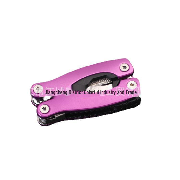 Многофункциональные складные плоскогубцы из нержавеющей стали — компактный подарок с алюминиевой ручкой для кемпинга и самообороны