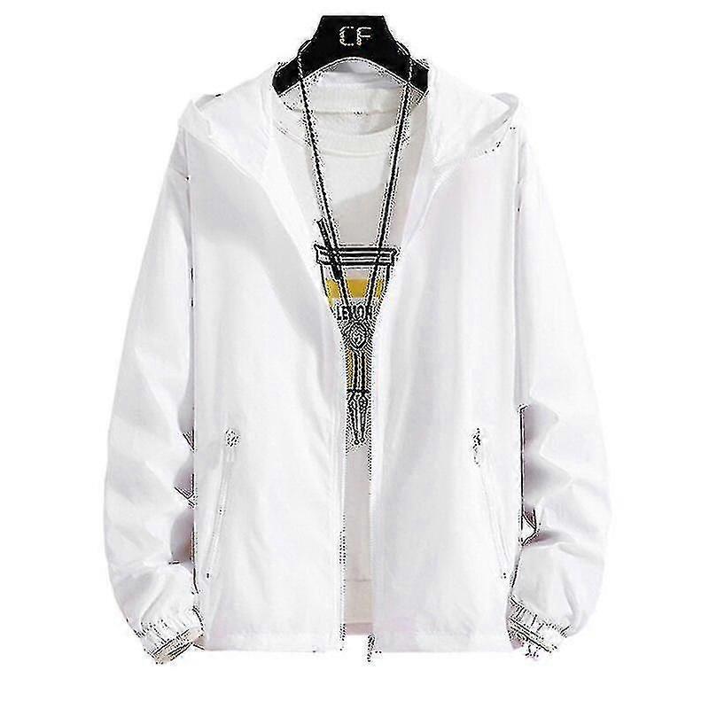 7xl 6xl Plus Size Mens Quick Dry Skin Jackets Coat Sunscreen Waterproof Mens Thin Army Outwear Ultra-light Windbreake Jacket-XXL-COLOR Dark Grey