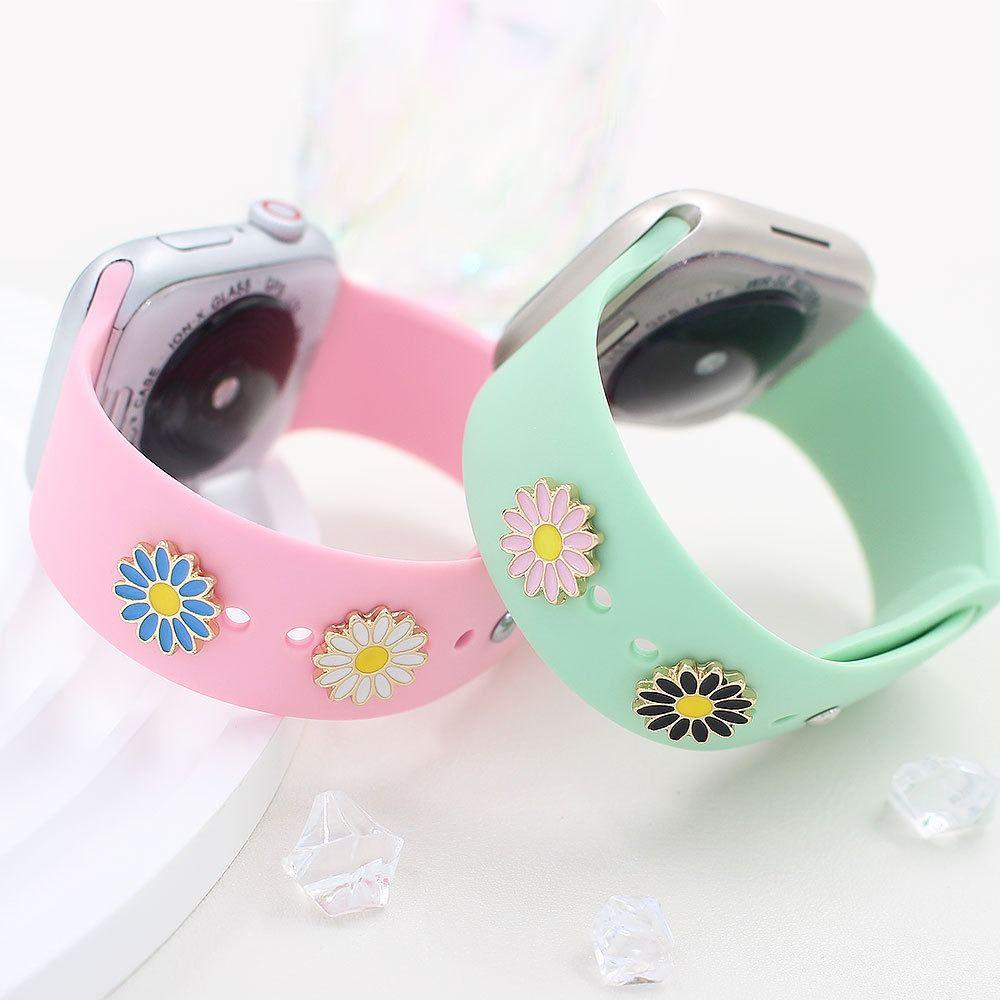Flower Decorative Ring Brooch Wristbelt Charms Creative Watch Band Ornament  Strap Accessories