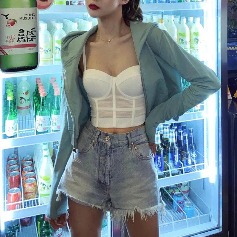 Sexy Fashion Mesh Push Up Bralet Women's Corset Bustier Bra Cropped Top Vest Plus Size Underwear Camisole