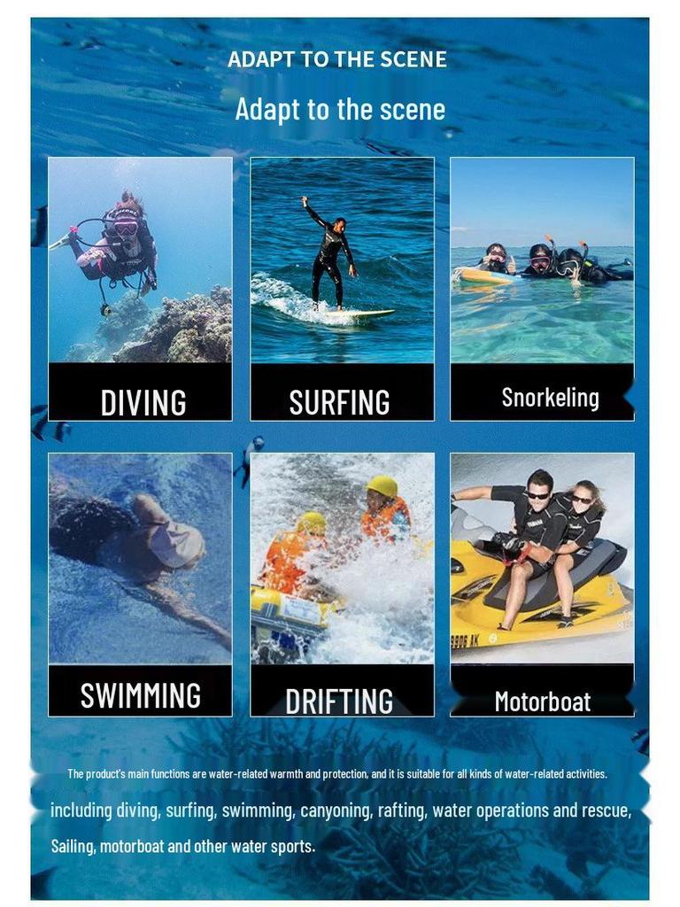 Унисекс 3мм Термальные штаны для подводного плавания - Пятиточечный дизайн для серфинга, парусного спорта и фридайвинга