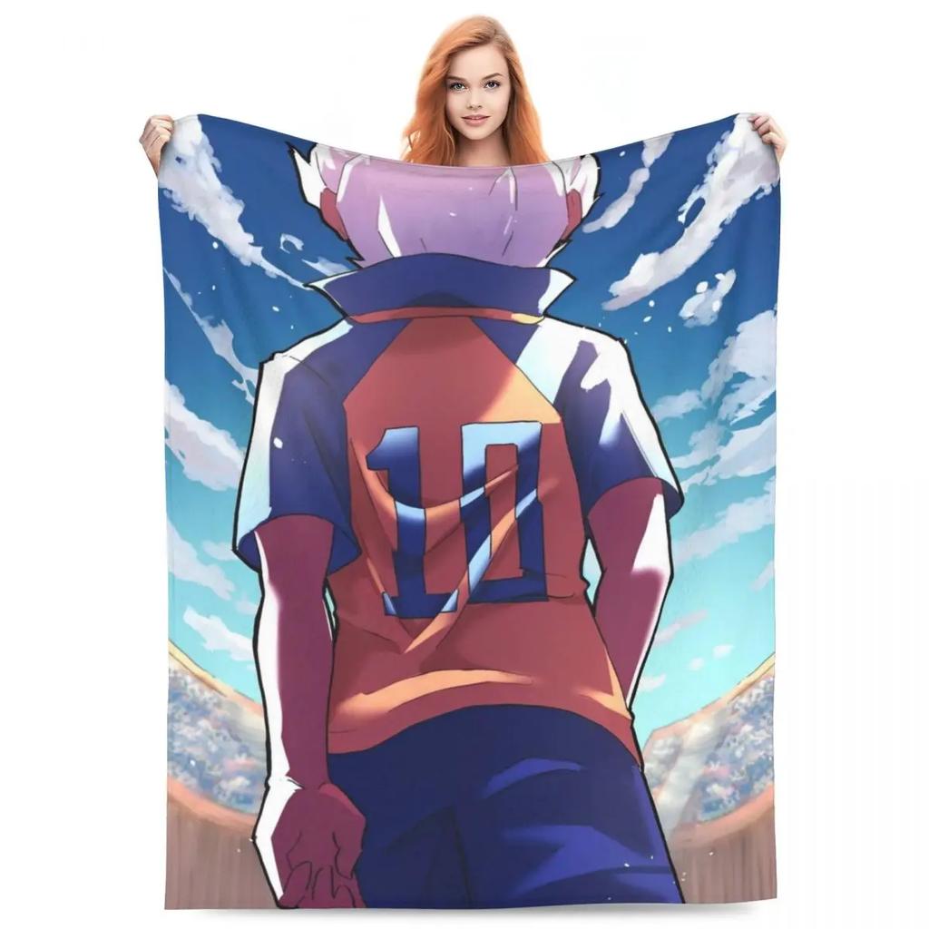 Плед Inazuma Eleven Фланелевый Фубуки Широ Мягкие пледы для путешествий на открытом воздухе Квилт для спальни