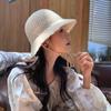 Корейские свежие вязаные панамы на шнуровке для женщин весна-лето Mori универсальные солнцезащитные милые синие шапки Loli