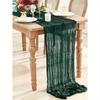 1Pcs 90*180Cm Bohemian Style Gauze Long Tablecloth Translucent Cheesecloth Romantic Tablecloth for Wedding Reception Bride Holiday Birthday