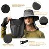 Oversized Brim Fishing Cap WithShawl Face Mask Hat High Quality Cycling Cap  Neck Face Protection