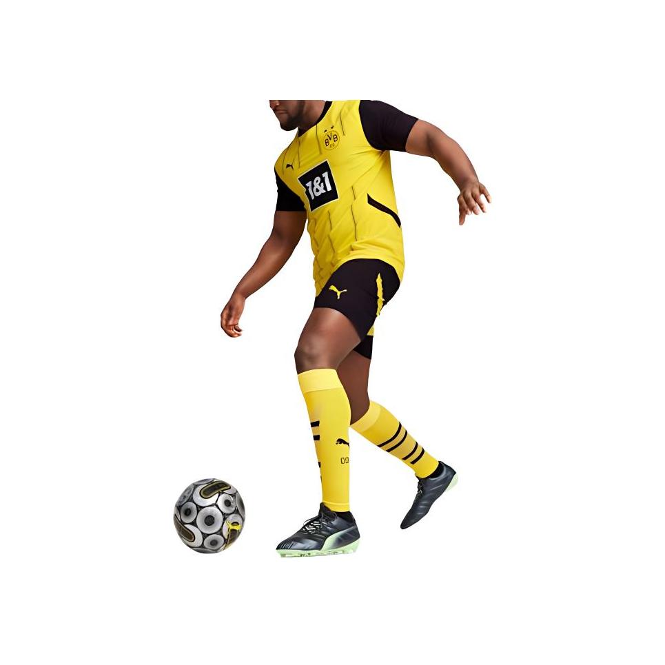Puma Borussia Dortmund 24-25 Season Football Series SS24 Comfortable Crew Neck Short Sleeve T-Shirt Men Tops Yellow 774945-01