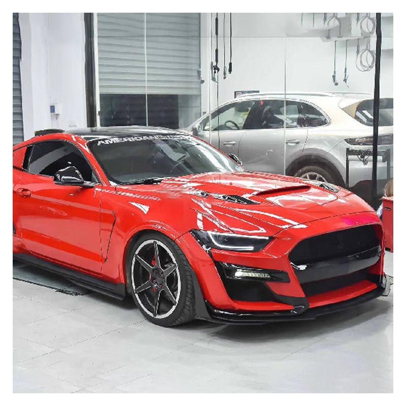 Совместимые передний и задний бамперы, капот и крыло для Ford Mustang GT500, комплект для тюнинга (Модели 2015-2023 годов)