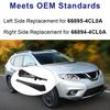 66894-4CL0A Черный Кожух Стеклоочистителя Лобового Стекла Для Nissan Rogue 2014-2020 Накладка-Удлинитель Кожуха Автоаксессуар OEM 66895-4CL0A