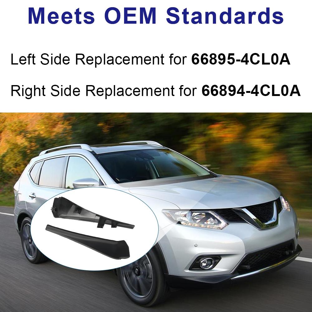 66894-4CL0A Черный Кожух Стеклоочистителя Лобового Стекла Для Nissan Rogue 2014-2020 Накладка-Удлинитель Кожуха Автоаксессуар OEM 66895-4CL0A