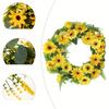 Artificial Sunflowers Wreath for Front Door Farmhouses Wedding Holiday Decorations, Front Door Wreath Spring Wreath