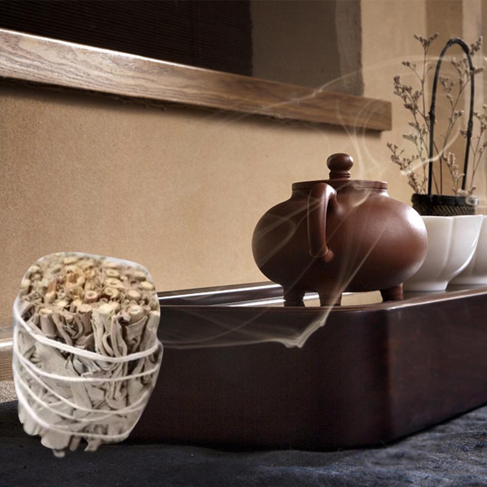 Практичные пучки белого шалфея Многофункциональная ароматерапия Чистый лист Курение Духовная медитация для йоги Очищение дома Исцеление