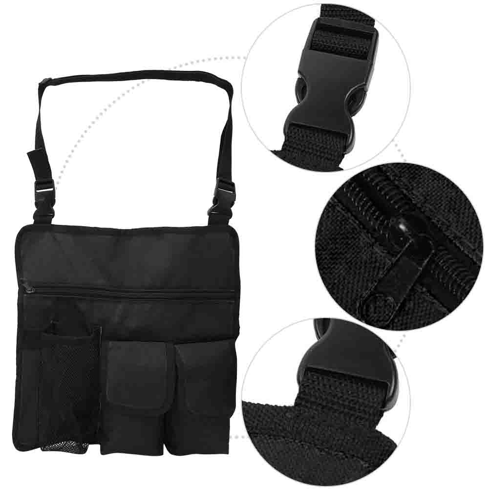 Уличная водонепроницаемая сумка для пляжного кресла из ткани Оксфорд 600D, сумки-мессенджеры для хранения напитков и еды, черная