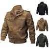 Men's Autumn Winter Military Clothing Zipper Pocket Loose Breathable Coat