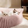 Kennel cat nest universal in all seasons removable and washable grid wavy warm cat sofa pet cat bed