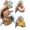 Cartoon Plush Capybara Keychain Pull Butterfly Car Keyring Funny Capybara Dolls Pendant  Bag Decor
