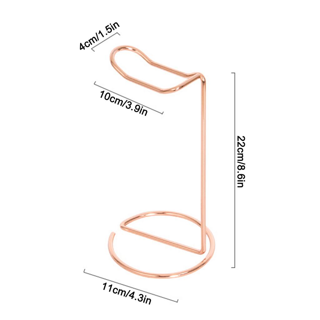 Metal Headset Holder Rugged Space Saving Desk Headphone Stand Holder with Stable Base